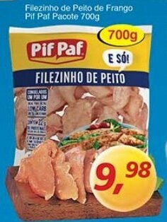 Supermercados Guanabara Filezinho de Peito de Frango Pif Paf 700g oferta