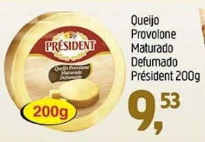 Supermercados Guanabara Queijo Provolone Maturado Defumado President 200g oferta
