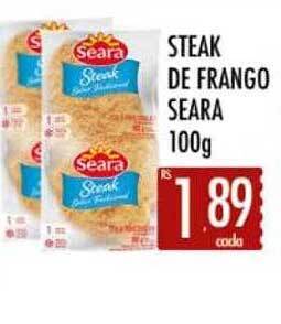 Supermercados Avenida Steak De Frango Seara oferta