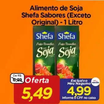 Nagumo Alimento De Soja Shefa Sabores Exceto Original oferta