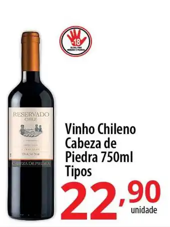 Akki Atacadista Vinho Chileno Cabeza De Piedra Tipos oferta