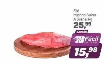 Supermercados São Vicente Filé Mignon Suíno A Granel oferta