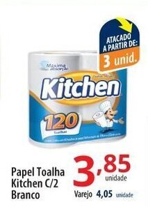 Papel Toalha Kitchen c/2 branco
