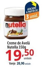 Akki Atacadista Creme de Avela Nutella 350g oferta