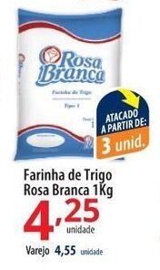 Akki Atacadista Farinha de Trigo Rosa Branca 1kg oferta