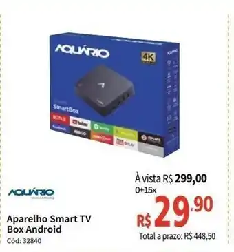 Aparelhoe Smart TV Box Android