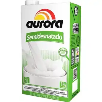 Serrano Supermercado Leite longa vida semidesnatado aurora caixa 1l oferta