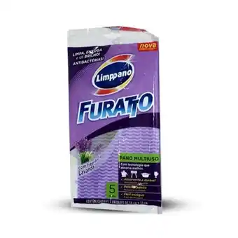 Pano multiuso limppano furatto lavanda embalagem 5 un