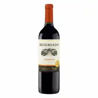 Supermercado Estrela Azul Vinho concha y toro reservado carmenere 750ml oferta