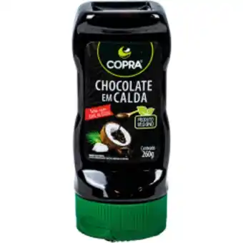 Supermercados Mundial Chocolate em calda copra vegano 260g oferta