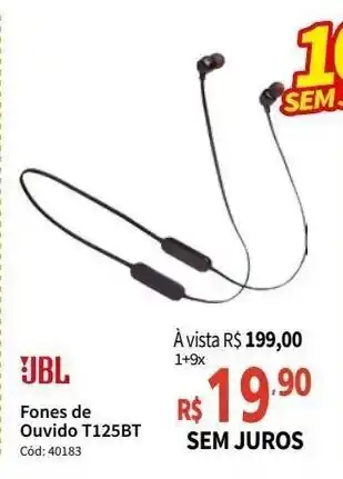 Deltasul JBL Fones de Ouvido T125BT oferta