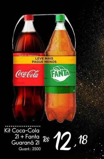 Kit Coca-cola + Fanta Guaraná