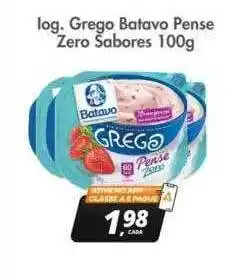 Iog. Grego Batavo Pense Zero Sabores