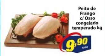 Vencedor Atacadista Peito de Frango c/ Osso Congelado temperado 1kg oferta