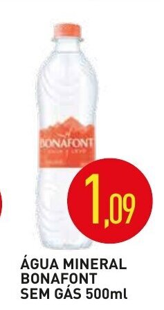 Calvo Atacadista Agua Mineral Bonafont Sem Gas 500ml oferta
