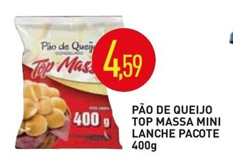 Calvo Atacadista Pao de Queijo Top Massa Mini Lanche pacote 400g oferta