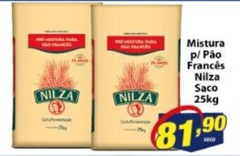 Vencedor Atacadista Mistura p/ Pao Frances Nilza saco 25kg oferta