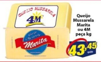 Vencedor Atacadista Queijo Mussarela Marita ou 4m peca 1kg oferta