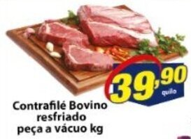 Vencedor Atacadista Contrafile Bovino resfriado peca a vacuo 1kg oferta