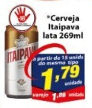 Vencedor Atacadista Cerveja Itaipava lata 269ml oferta