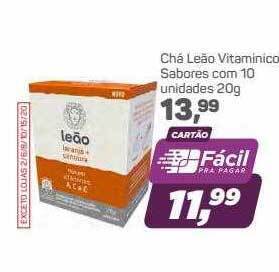 Supermercados São Vicente Chá Leão Vitaminico Sabores Com 10 oferta