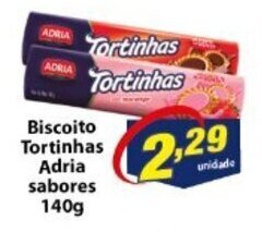 Vencedor Atacadista Biscoito Tortinhas Adria sabore 140g oferta