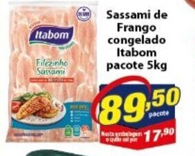 Vencedor Atacadista Sassami de Frango Congelado Itabom pacote 5kg oferta
