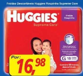 Supermercados Guanabara Fraldas Descartaveis Huggies Roupinha Supreme care oferta