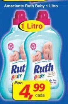 Supermercados Guanabara Amaciante Ruth Baby 1L oferta