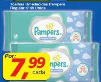 Supermercados Guanabara Toalhas Umedecidas Pampers Regular c/48 unids oferta