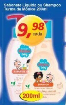 Supermercados Guanabara Sabonete liquido ou Shampoo Turma da Monica 200ml oferta
