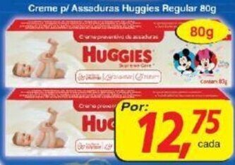 Supermercados Guanabara Creme p/ Assaduras Huggies Regular 80g oferta