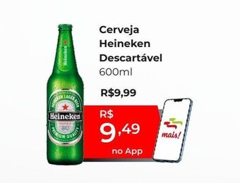 Cerveja heineken descartável