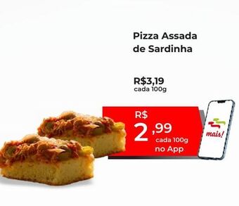 Pizza assada de sardinha