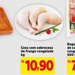 Mercado Extra Coxa com sobrecoxa de frango oferta