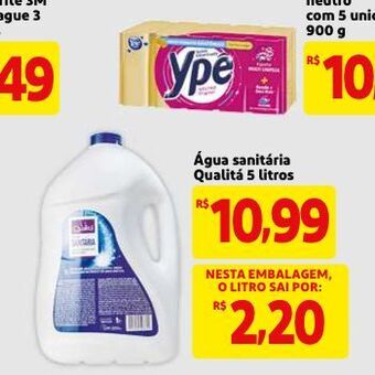 Mercado Extra Água sanitária oferta