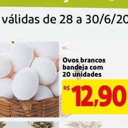 Mercado Extra Ovos brancos bandeja oferta