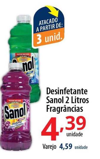 Akki Atacadista Desinfetante Sanol Fragrâncias oferta