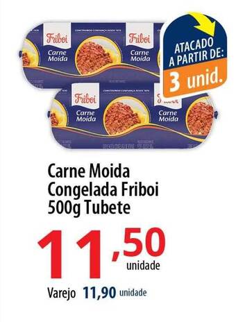 Akki Atacadista Carne Moida Congelada Friboi Tubete oferta