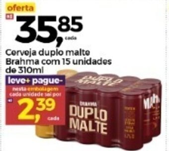 Frangolândia Cerveja Duplo Malte Brahma com 15 unidades de 310ml oferta