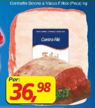 Supermercados Guanabara Contrafile Bovino a Vacuo Friboi 1kg oferta