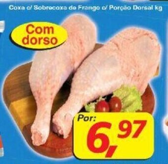 Supermercados Guanabara Coxa c/ Sobrecoxa de Frango c/ Porcao Dorsal 1kg oferta