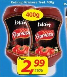 Supermercados Guanabara Ketchup Pramesa Trad. 400g oferta