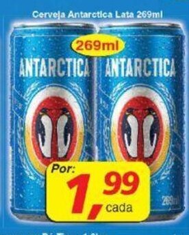 Supermercados Guanabara Cerveja Antarctica Lata 269ml oferta