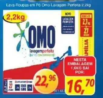 Supermercados Guanabara Lava roupas em po Omo Lavagem perfeita 1.6kg oferta