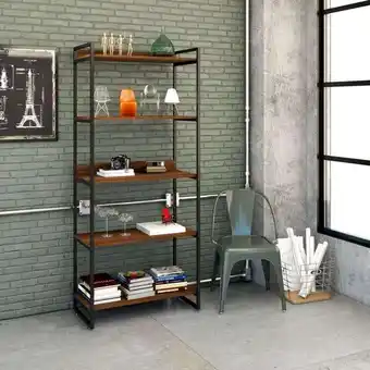 Pão de Açúcar Estante kuadra iii nogal 80 cm oferta