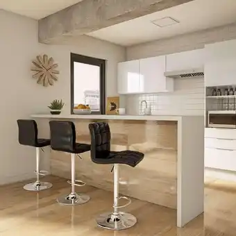 Banqueta giratória finley preta