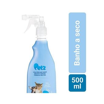 Banho a seco petz para cães e gatos 500ml