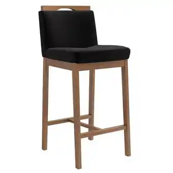 Banqueta alta madeira tec poly 257 g2 dani - volttoni - nogueira