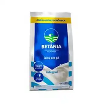 Leite em pó betânia integral embalagem econômica 800g